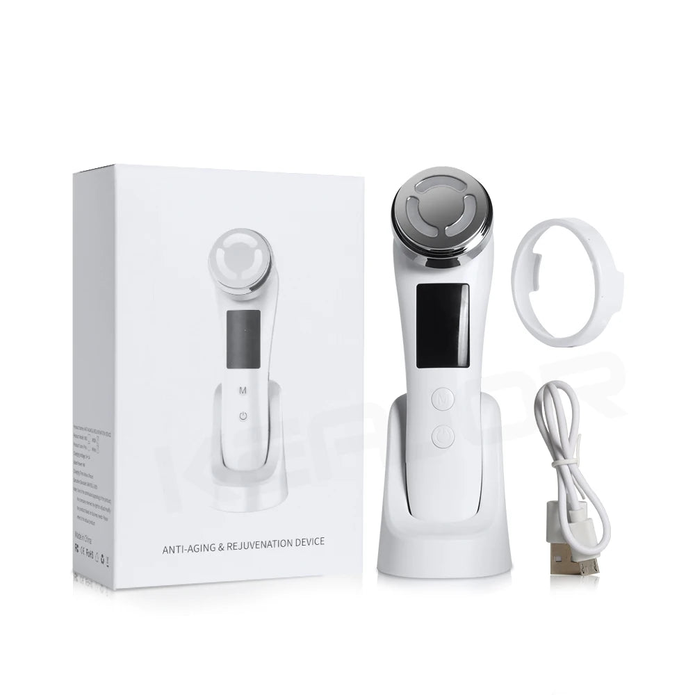 Masseur Facial RF & EMS — Lifting, Radiofréquence & Microcourant