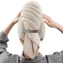 Ultra-Absorbent Microfiber Hair Towel | Quick-Drying and Soft