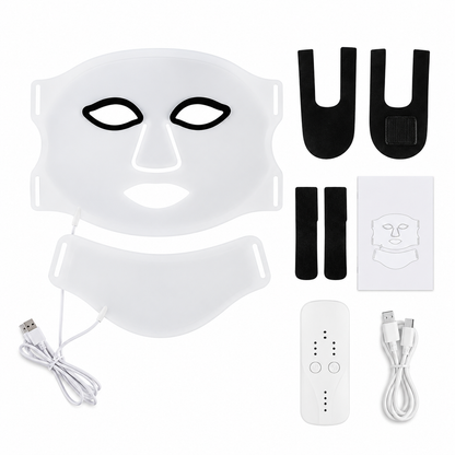 Masque LED Visage & Cou – 7 Couleurs