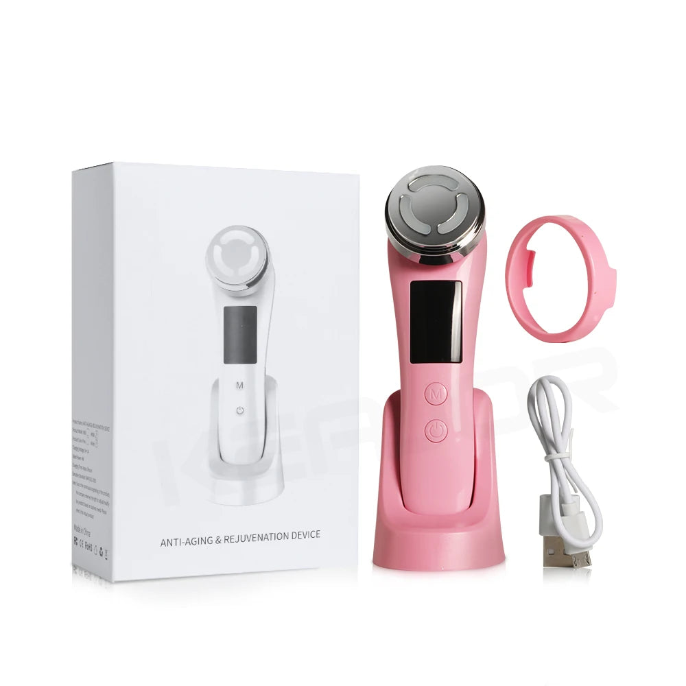 Masseur Facial RF & EMS — Lifting, Radiofréquence & Microcourant