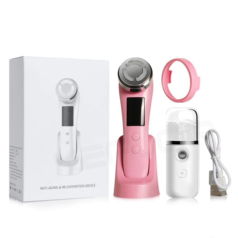 Masseur Facial RF & EMS — Lifting, Radiofréquence & Microcourant