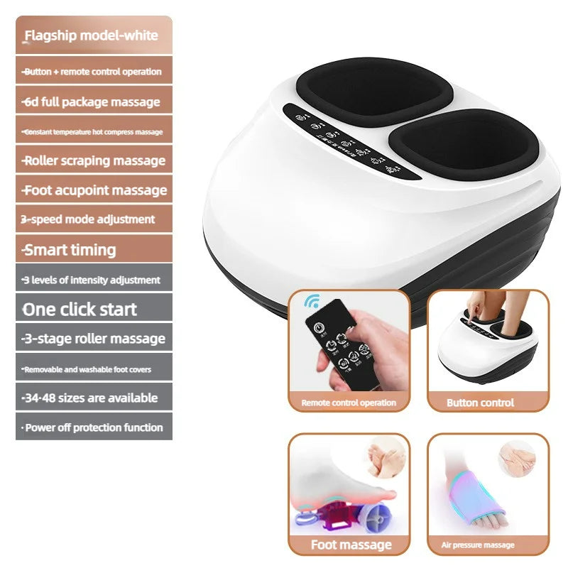 Masseur de Pieds Chauffant | Vibrations, Pétrissage & Acupression