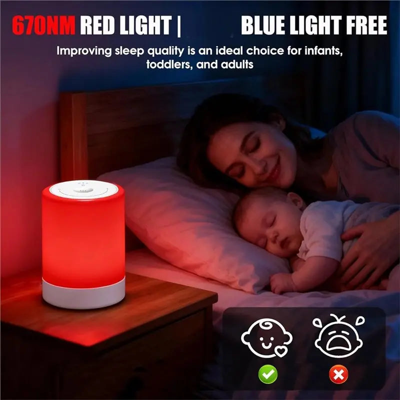 Red Light Therapy Lamp 670nm | Sleep Aid and Soothing Light