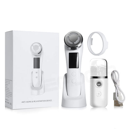 Masseur Facial RF & EMS — Lifting, Radiofréquence & Microcourant