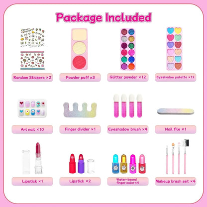 Princess Makeup Case | Kids Beauty Kit 6-12 Years — Safe & Fun