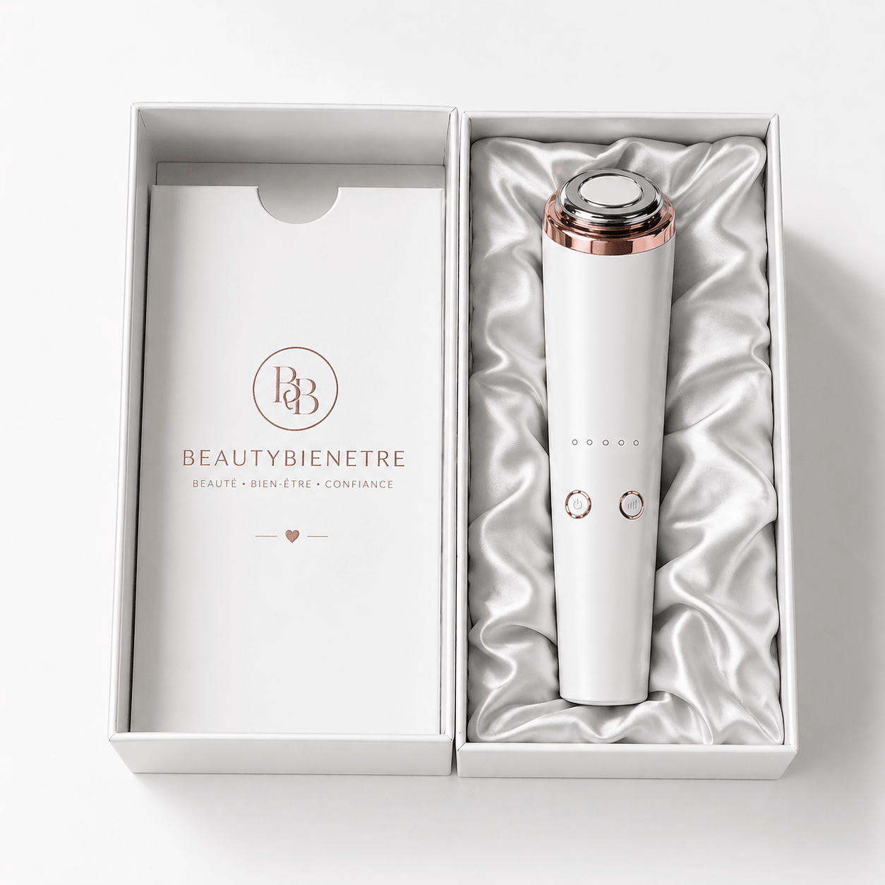 Appareil multifonctionnel de beauté du visage à microcourant, masseur de visage et de cou à lumière LED 3 couleurs pour le rajeunissement de la peau, Lifting et raffermissement - Beautybienetre.