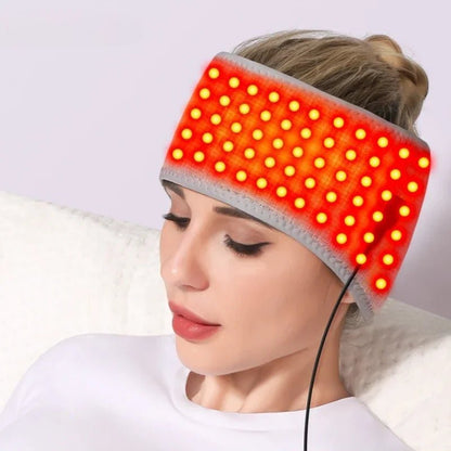 Bandeau Chauffant Masseur de Tête — 3 Modes Chaleur & Vibration, Soulagement Migraine - Beautybienetre.