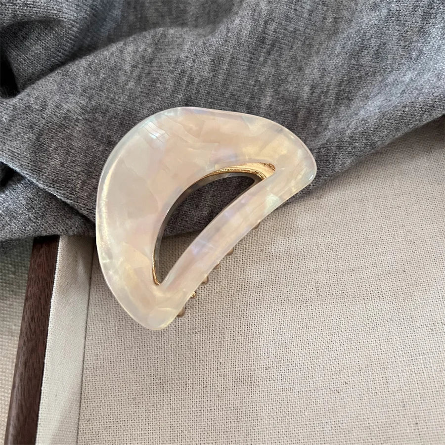 Barrette Géométrique Française en Acétate Premium Ultra - Légère | Style Vintage Chic 4 Motifs - Beautybienetre.