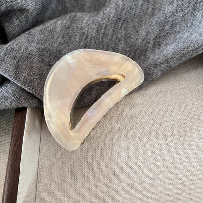 Barrette Géométrique Française en Acétate Premium Ultra - Légère | Style Vintage Chic 4 Motifs - Beautybienetre.