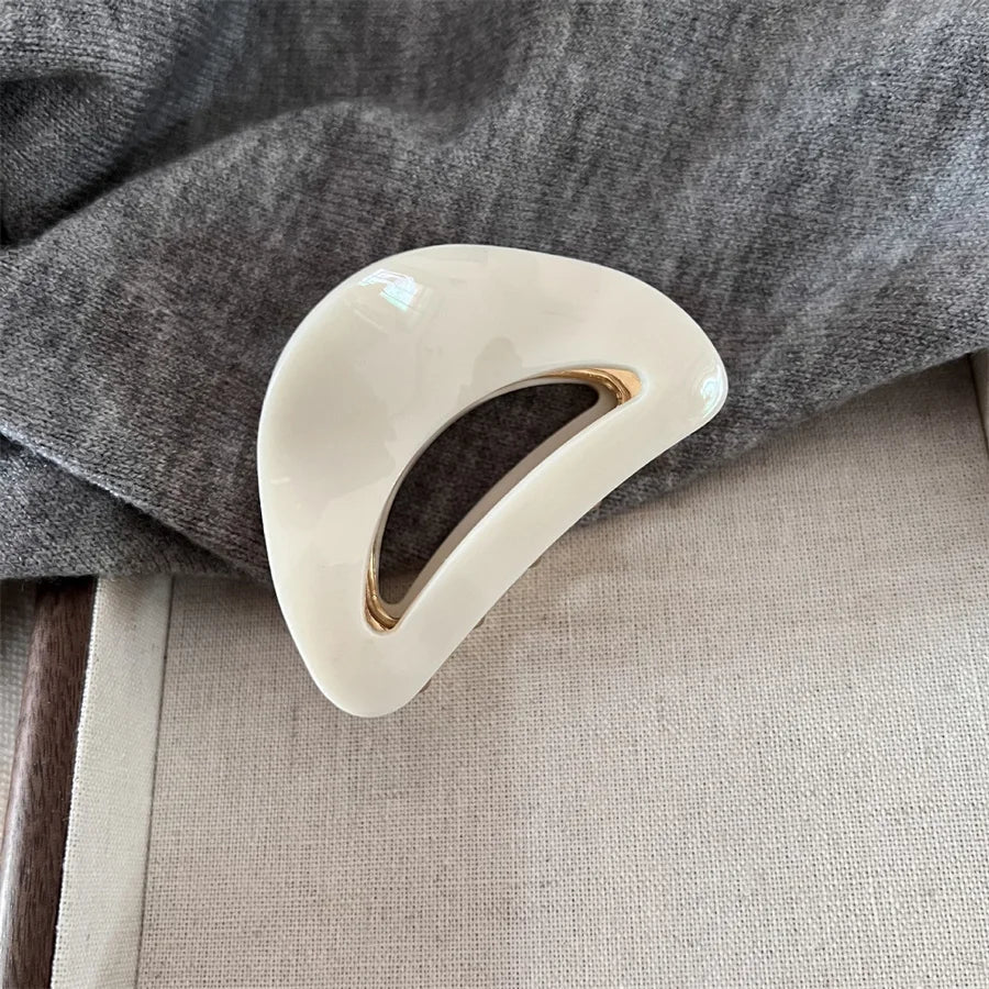 Barrette Géométrique Française en Acétate Premium Ultra - Légère | Style Vintage Chic 4 Motifs - Beautybienetre.