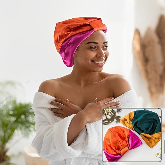 Bonnet en satin | Luxenight - Beautybienetre.