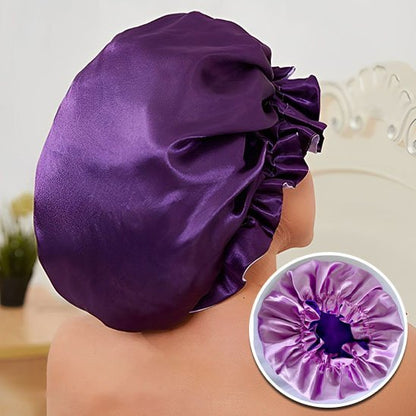 Bonnet en satin | Protection Capillaire Nocturne - Beautybienetre.