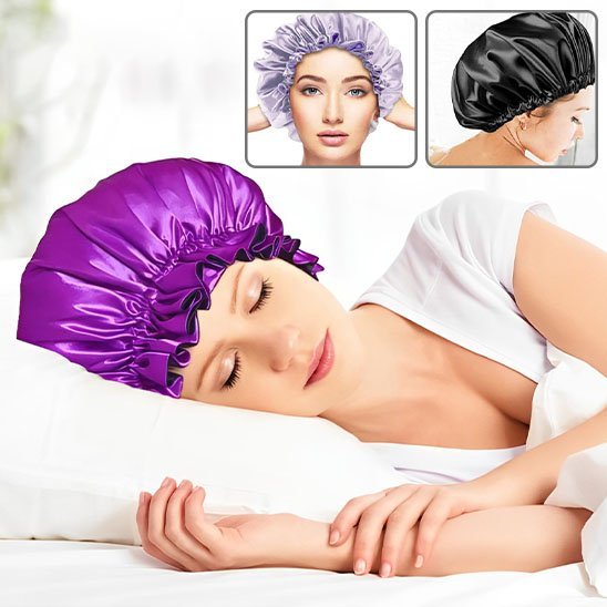 Bonnet en satin | Protection Capillaire Nocturne - Beautybienetre.