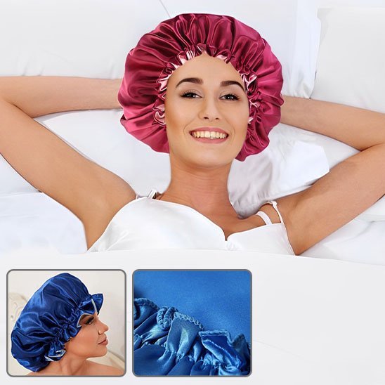 Bonnet en satin | Protection Capillaire Nocturne - Beautybienetre.