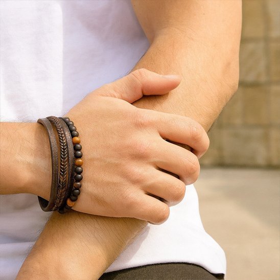 Bracelet homme | Élégance - Beautybienetre.