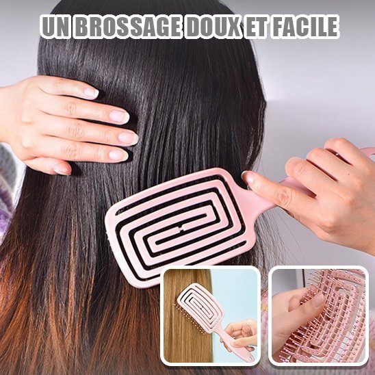 Brosse à cheveux démêlante | Soyeuse - Beautybienetre.