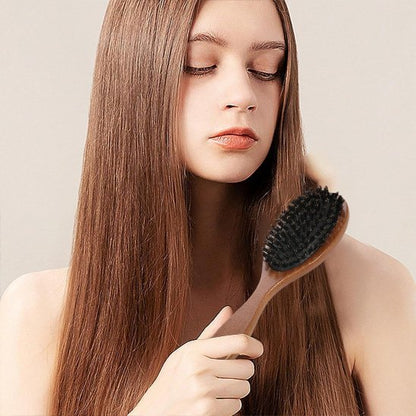 Brosse poil de sanglier | Naturelle - Beautybienetre.