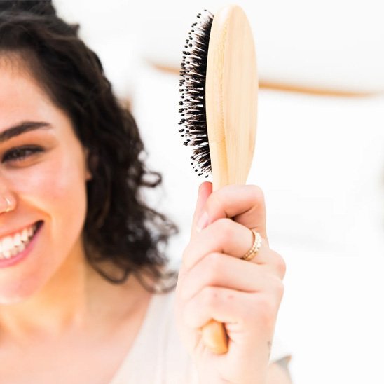 Brosse poil de sanglier | NaturShine - Beautybienetre.