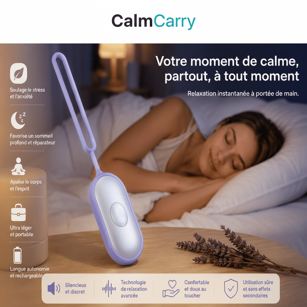 CalmCarry™ — Dispositif de Relaxation Portable Anti - Anxiété | Massage Apaisant - Beautybienetre.