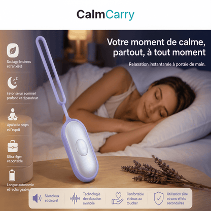 CalmCarry™ — Dispositif de Relaxation Portable Anti - Anxiété | Massage Apaisant - Beautybienetre.
