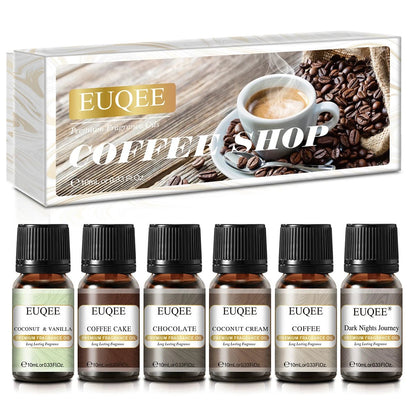 Coffret Cadeau 6 Huiles Aromatiques 10ml — Diffuseur & Bougies - Beautybienetre.