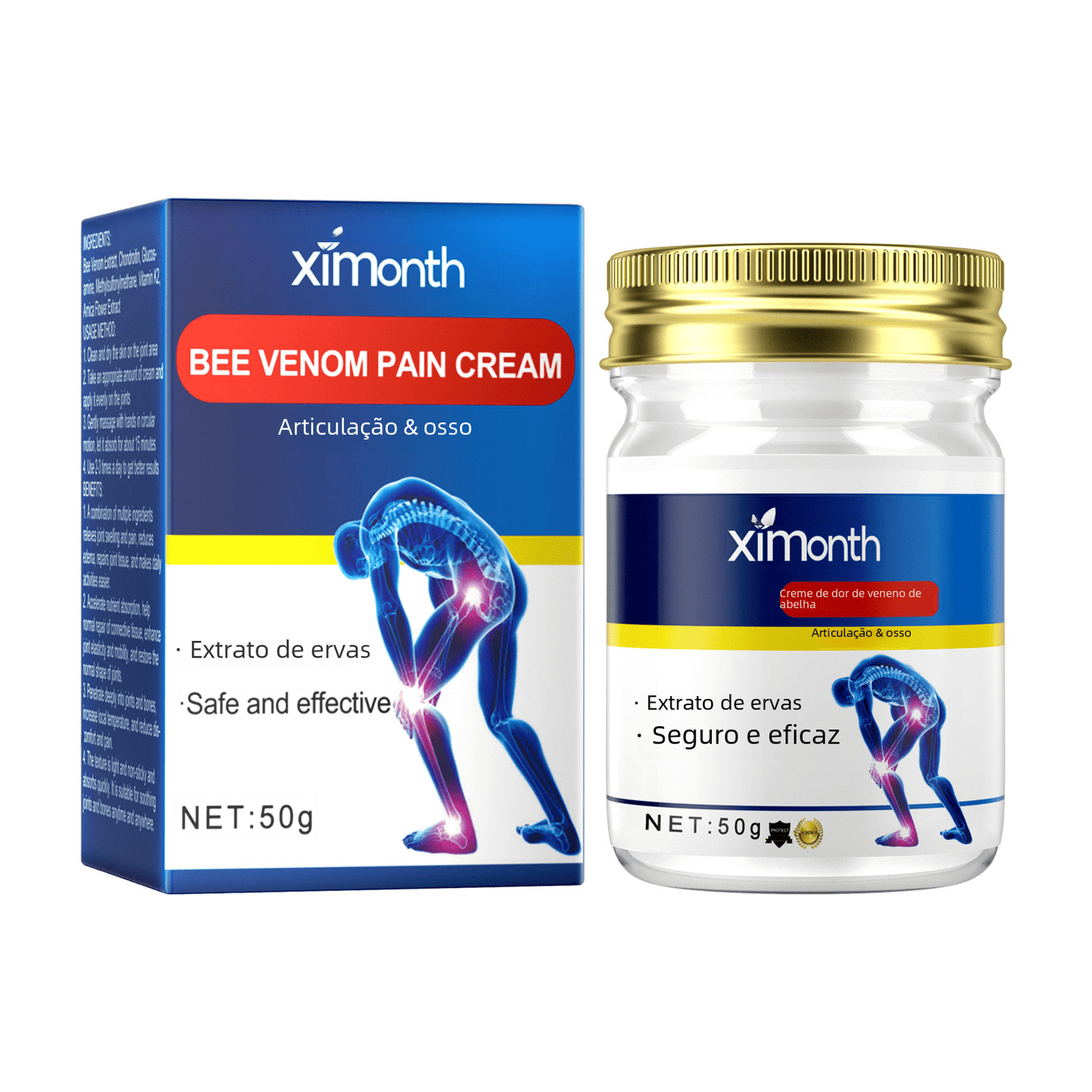 Crème Articulaire au Venin d'Abeille Ximonth - Soulagement des Douleurs - Beautybienetre.