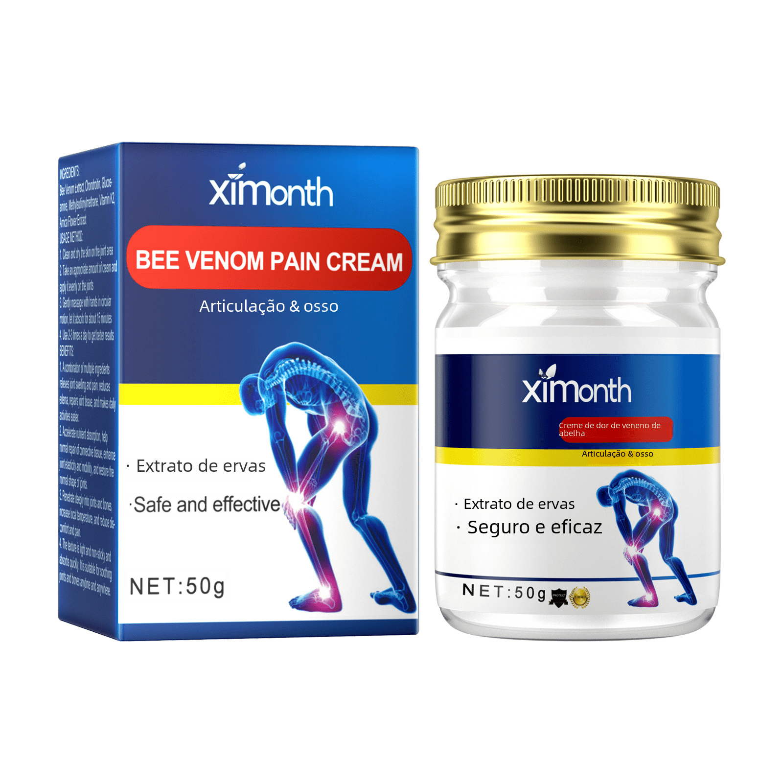 Crème Articulaire au Venin d'Abeille Ximonth - Soulagement des Douleurs - Beautybienetre.