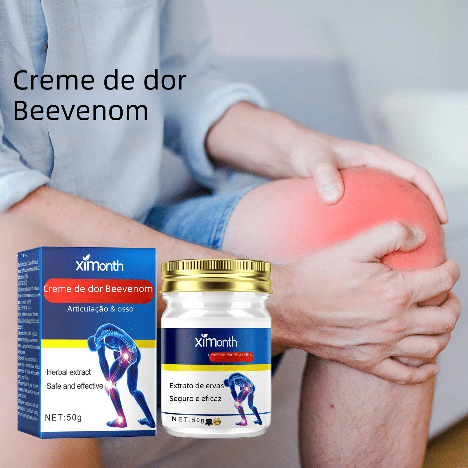 Crème Articulaire au Venin d'Abeille Ximonth - Soulagement des Douleurs - Beautybienetre.
