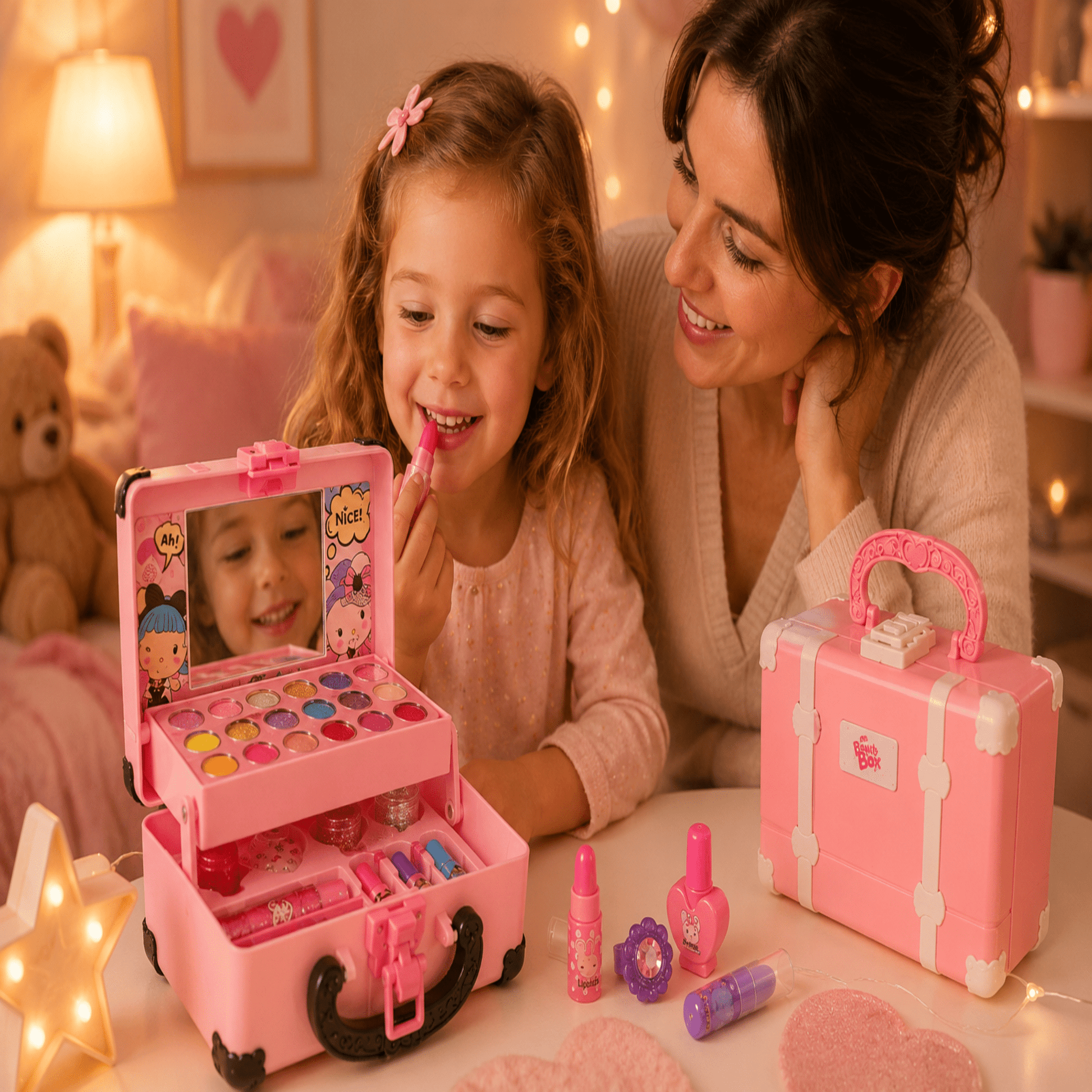 Kit Maquillage Enfant Princesse | Cosmétiques Sécurisés Non Toxiques et Ludiques - Beautybienetre.