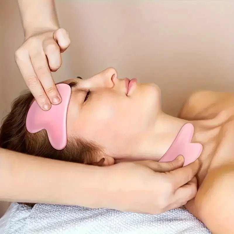 Kit Rouleau de Glace Facial et Gua Sha | Soin Anti - Âge et Lifting Naturel - Beautybienetre.