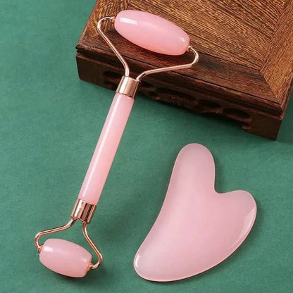 Kit Rouleau de Glace Facial et Gua Sha | Soin Anti - Âge et Lifting Naturel - Beautybienetre.