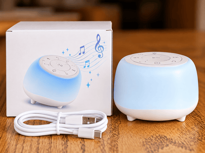 Machine à bruit blanc & veilleuse – 34 sons relaxants - Beautybienetre.