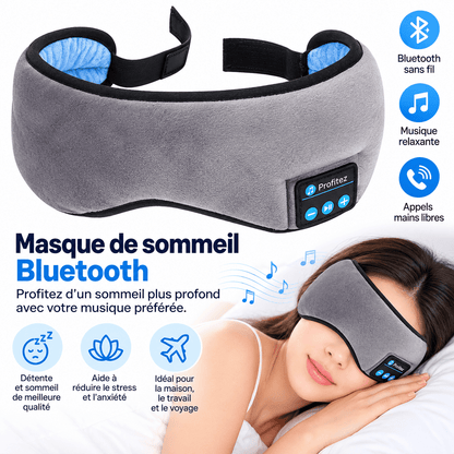 Masque de sommeil Bluetooth avec écouteurs intégrés - Beautybienetre.