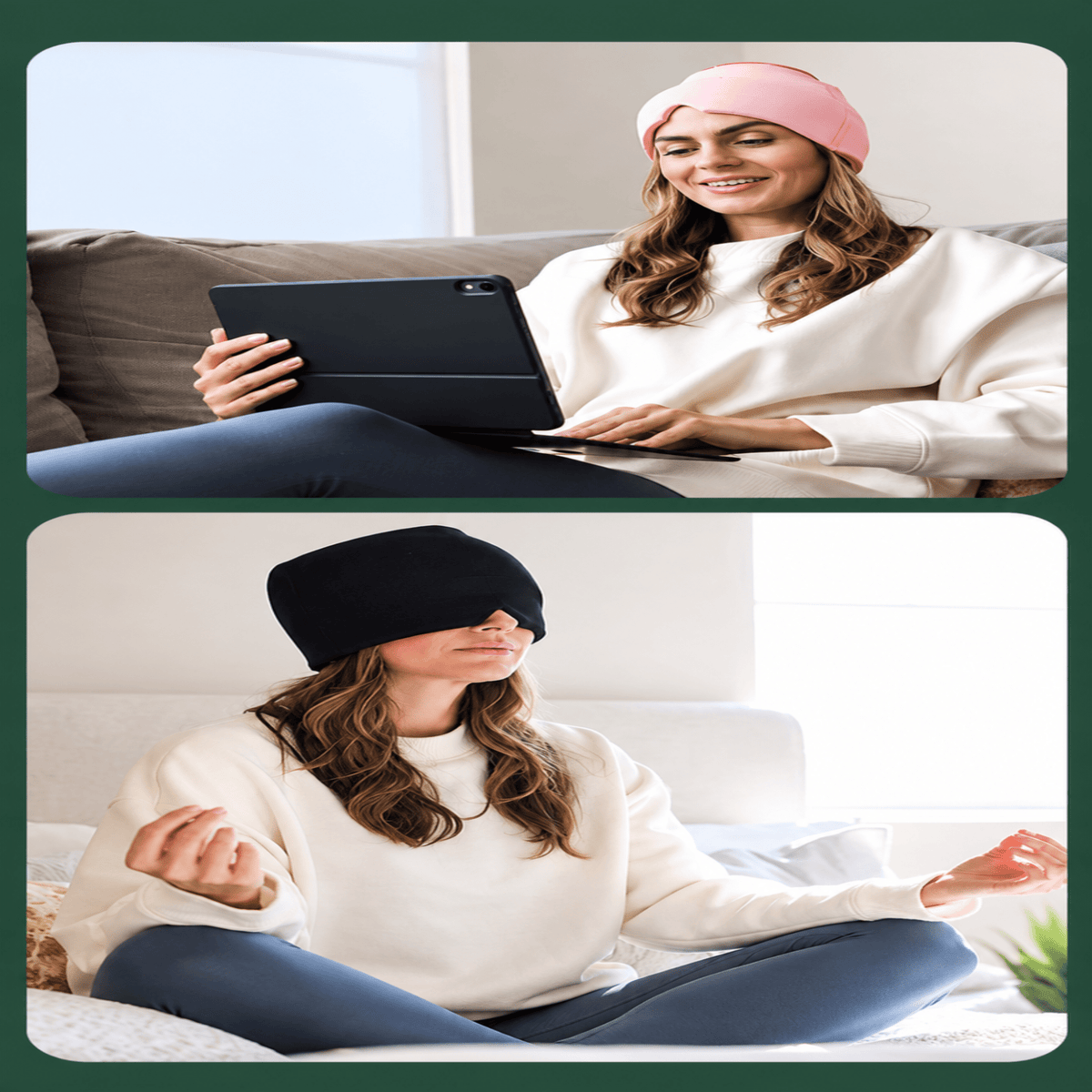 Masque gel froid tête & yeux – Fraîcheur et détente - Beautybienetre.