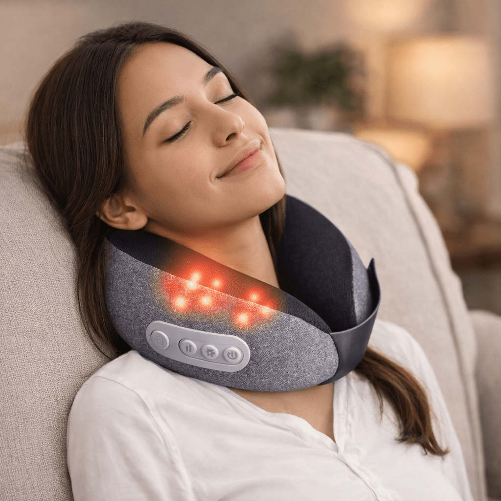 Masseur Cervical Chauffant 4D – Soulagement Immédiat des Tensions & Relaxation Profonde à Domicile - Beautybienetre.