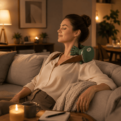 Masseur Cou & Épaules Shiatsu N7 — Pétrissage 4D, Chaleur & 3 Niveaux d'Intensité - Beautybienetre.