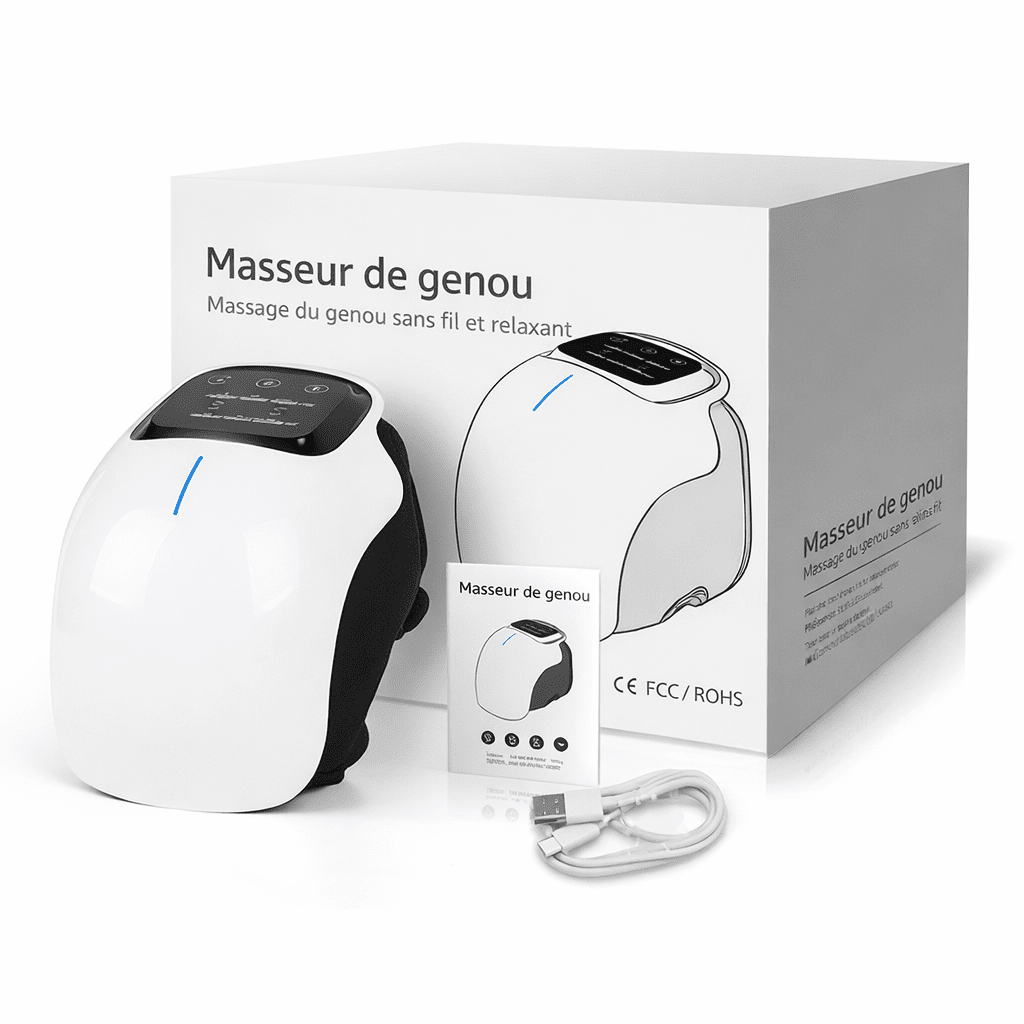 Masseur de Genou à Compression Chaude Infrarouge - Beautybienetre.