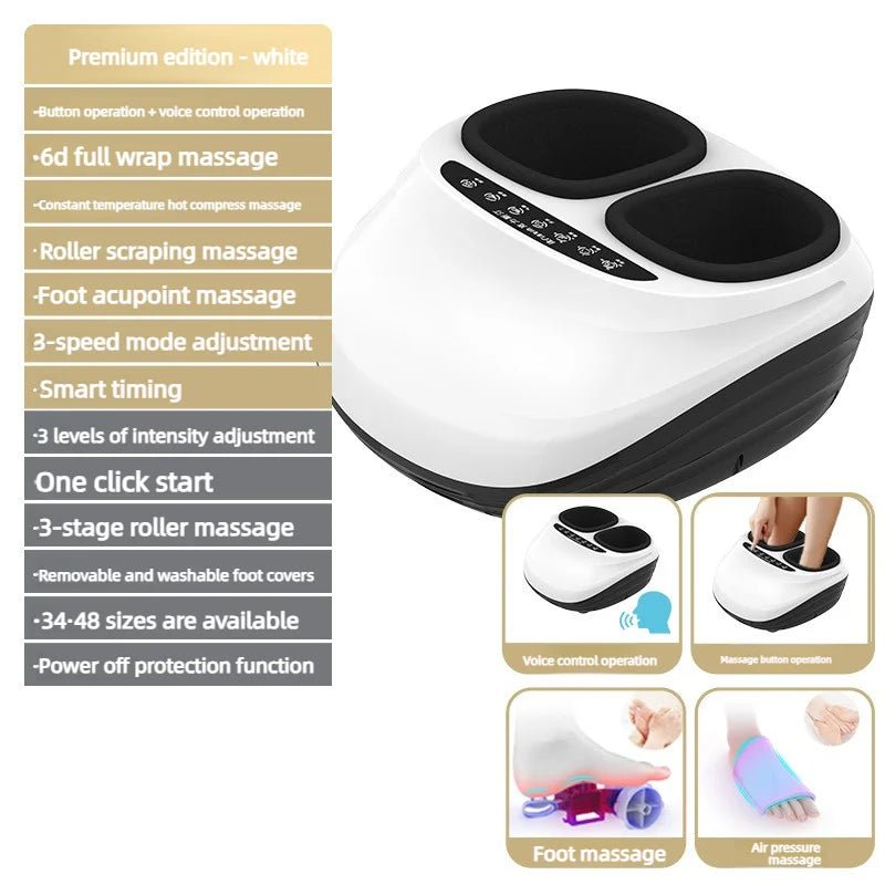 Masseur de Pieds Chauffant | Vibrations, Pétrissage & Acupression - Beautybienetre.