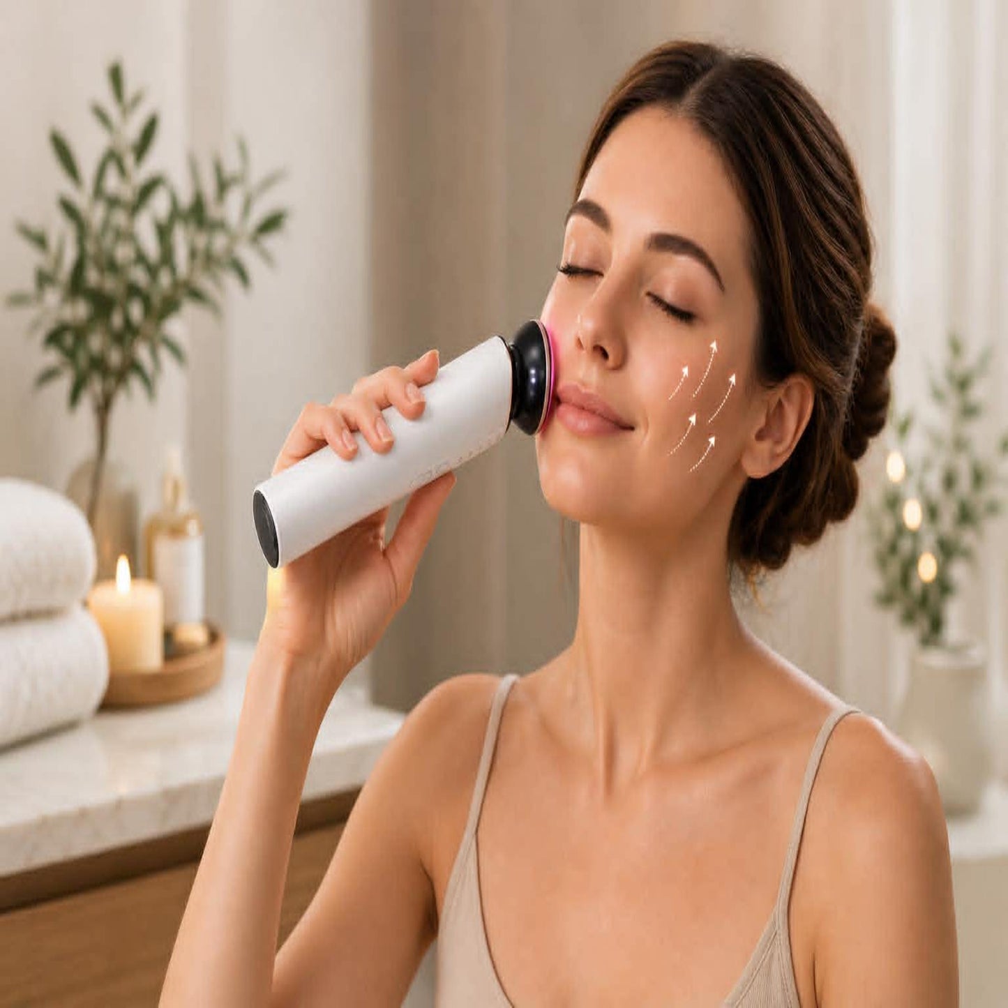 Masseur Visage & Cou Rechargeable — Soin Beauté USB - Beautybienetre.