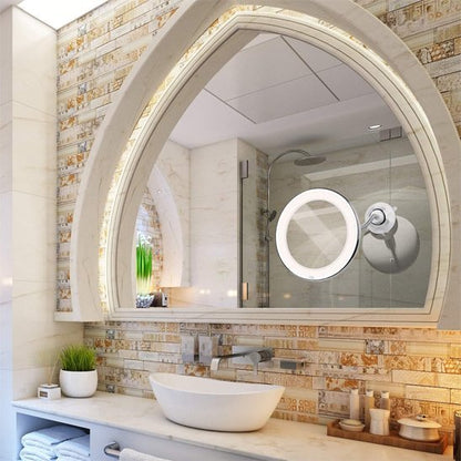 Miroir maquillage LED | Luminescence 10X - Beautybienetre.