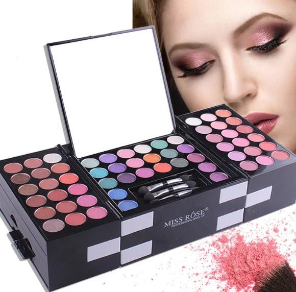 Palette Maquillage Yeux & Joues — Fard à Paupières, Blush & Sourcils - Beautybienetre.
