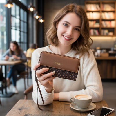 Portefeuille en Cuir Véritable | Élégance 8 Compartiments - Beautybienetre.