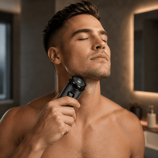 Rasoir Électrique Homme à Têtes Rotatives | Utilisation Sec ou Humide (Wet & Dry) - Beautybienetre.
