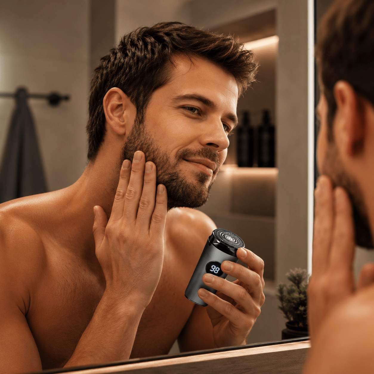Rasoir Électrique Homme à Têtes Rotatives | Utilisation Sec ou Humide (Wet & Dry) - Beautybienetre.