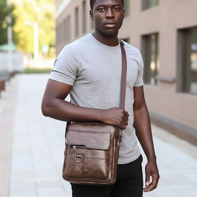 Sac bandoulière homme | Urban Élégance - Beautybienetre.