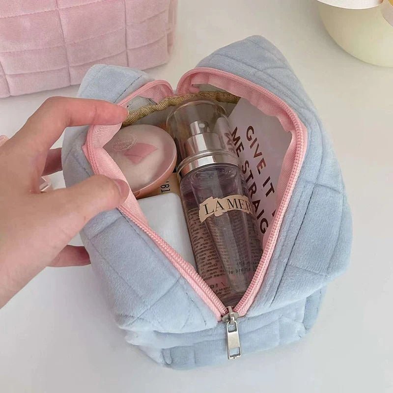 Velvet Plush Makeup Bag