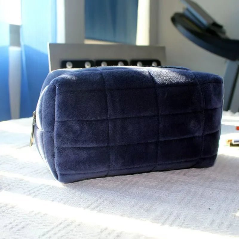 Sac de Maquillage en Peluche Mignon | Trousse de Voyage Portable et Douce - Beautybienetre.