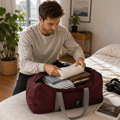 Sac de Voyage Pliable en Nylon — Grande Capacité, Léger & Bagage Cabine - Beautybienetre.
