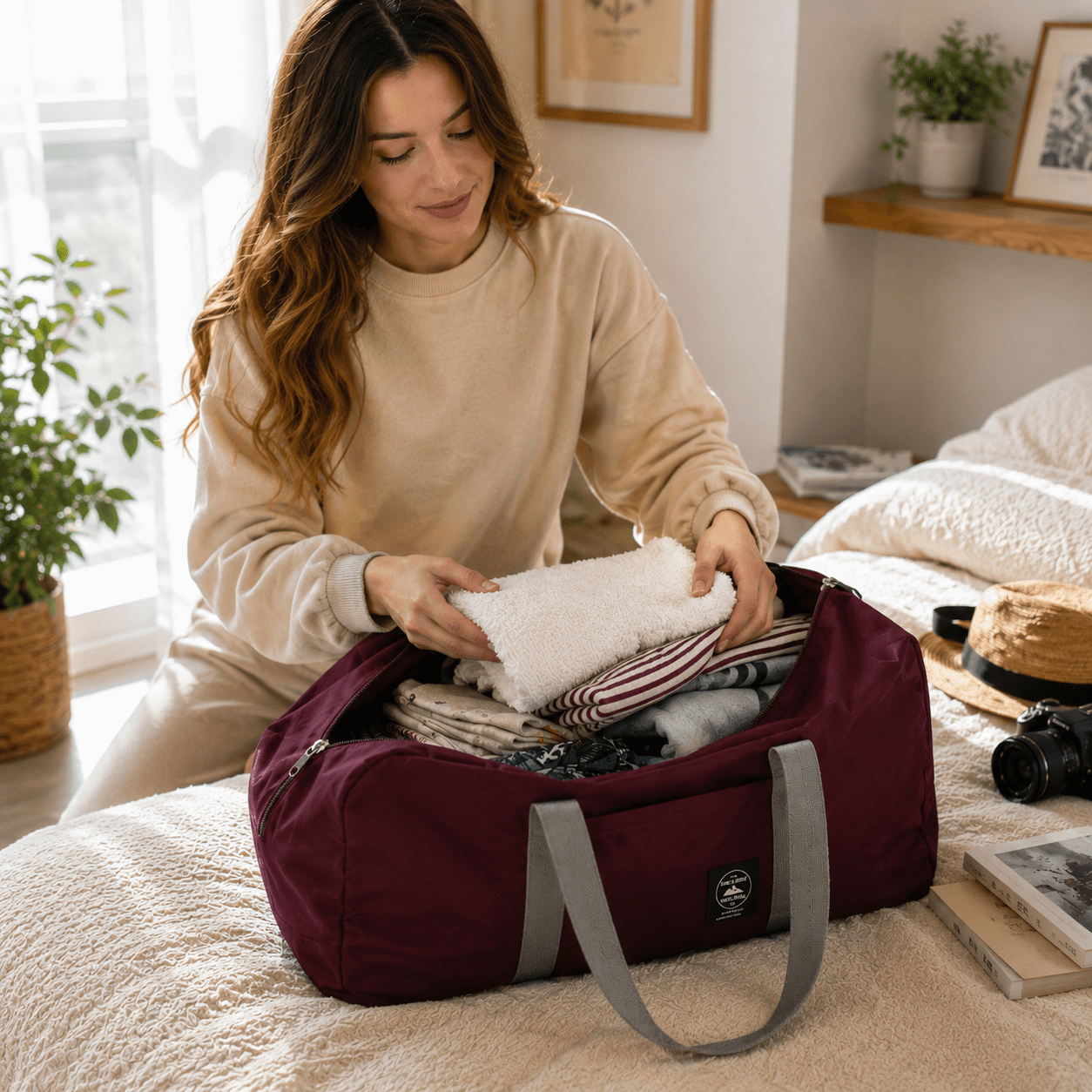 Sac de Voyage Pliable en Nylon — Grande Capacité, Léger & Bagage Cabine - Beautybienetre.
