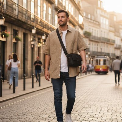 Sac en bandoulière homme | Urban Style - Beautybienetre.
